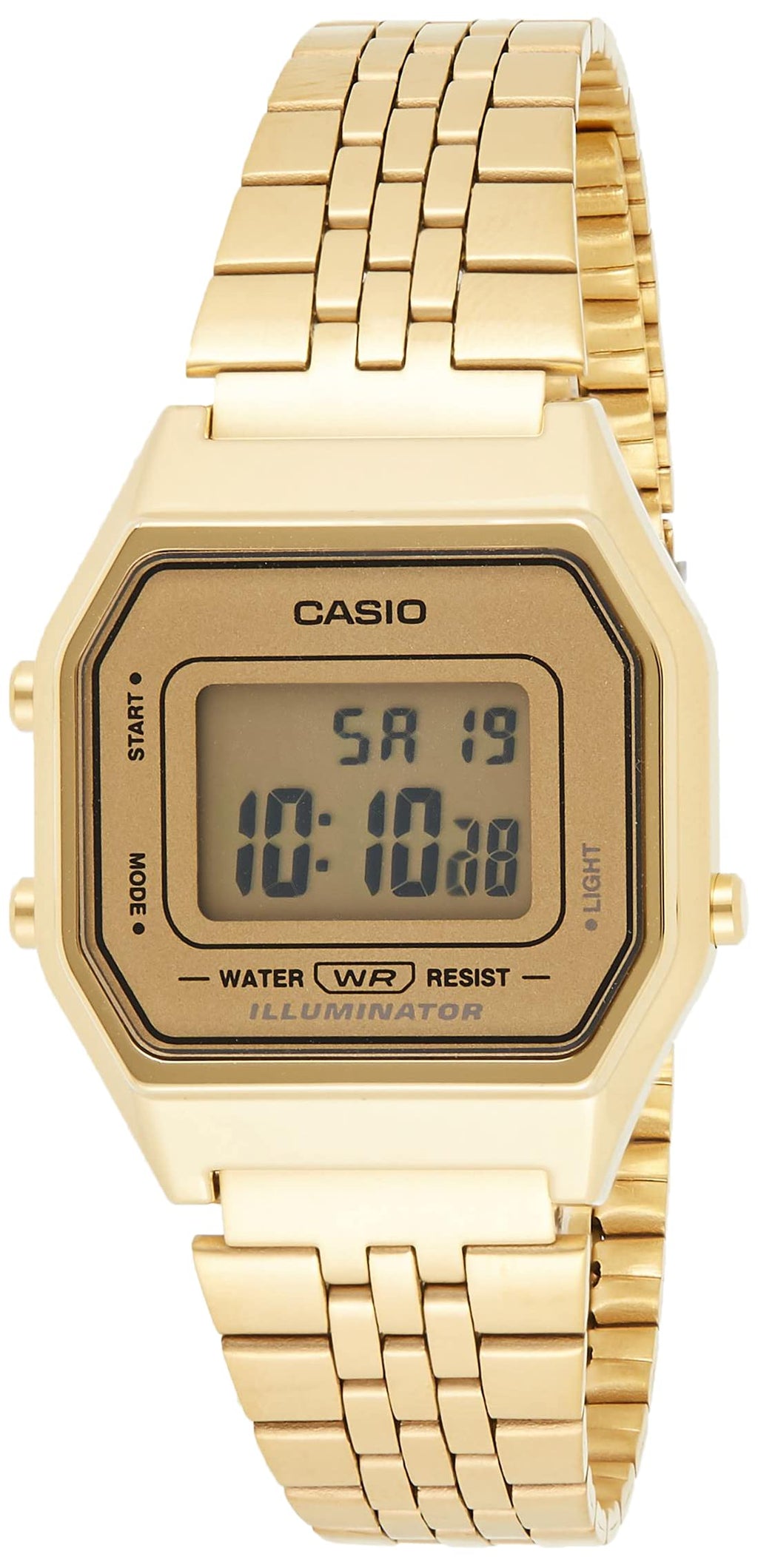 Casio Digital Quartz Stainless Steel Illuminator LA680WGA-9DF LA680WGA-9 Women's Watch