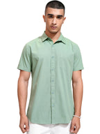 Ketch Men Half Sleeve Regular Fit Khsh001999 Green Xl