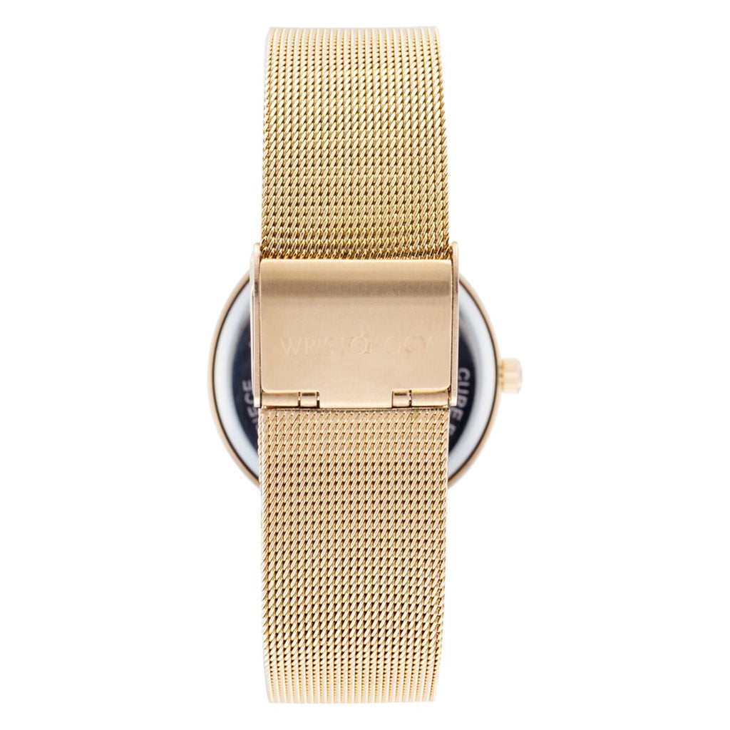 Wristology Olivia - 5 Options - Womens Watch Crystal Rose Gold Boyfriend Ladies Stainless Steel Metal Mesh Strap Band