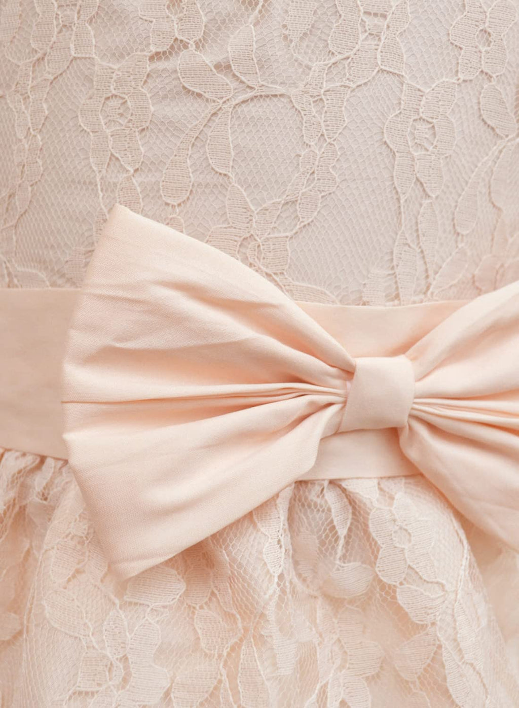 A.T.U.N. Girls Double Bow Dress Peach
