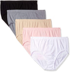 Fruit Of The Loom Women's Plus-Size 5 Pack Fit For Me Breathable Brief, Assorted, 13