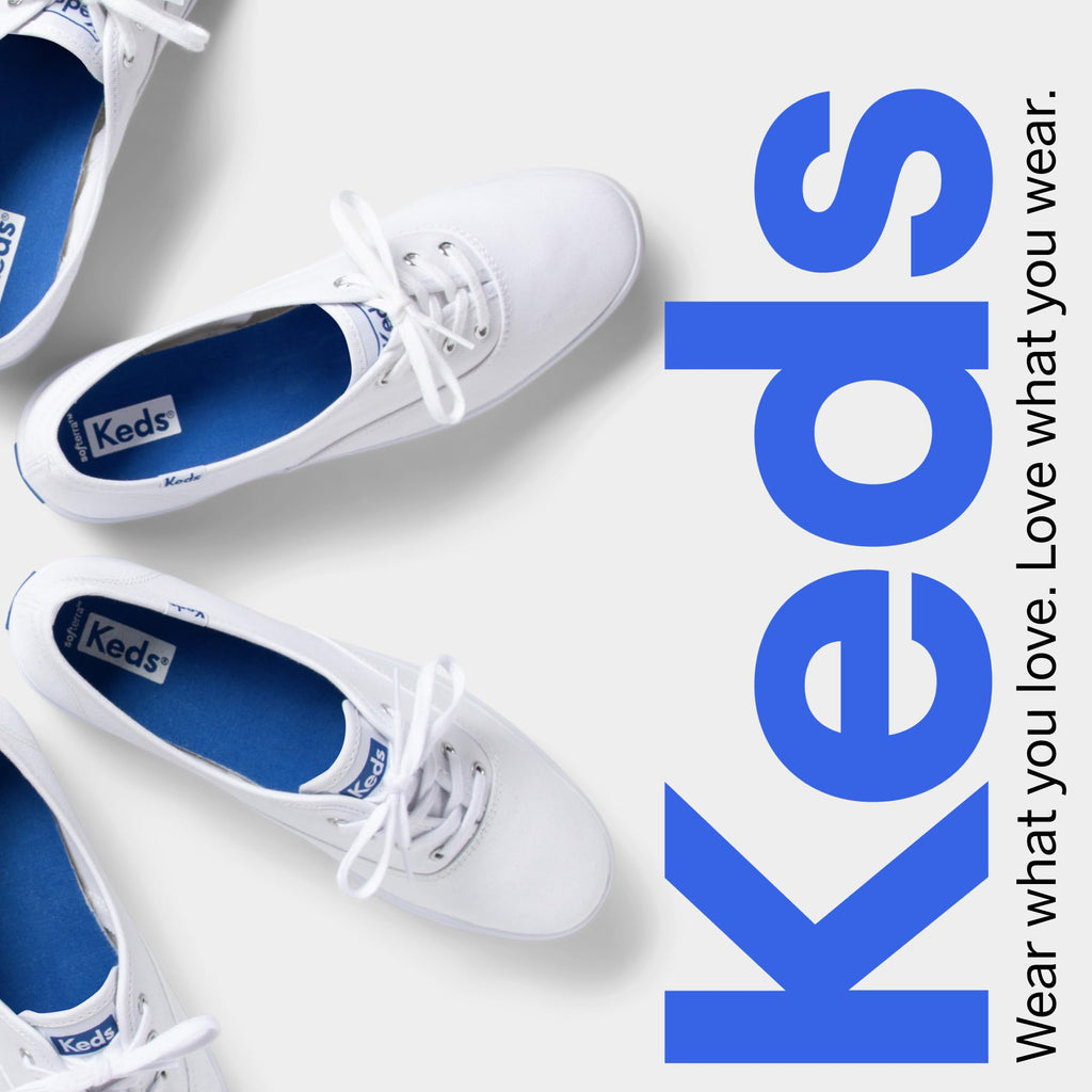Keds Women's Champion Original Canvas Lace-Up Sneaker, White, 6 S US
