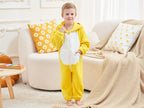 LOLANTA Shark Jumpsuit Costume for Kids One Piece Animal Romper for Kids Halloween Fancy Dress (Yellow, 2-3T)