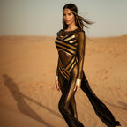 3PC.Nile Queen catsuit dress w