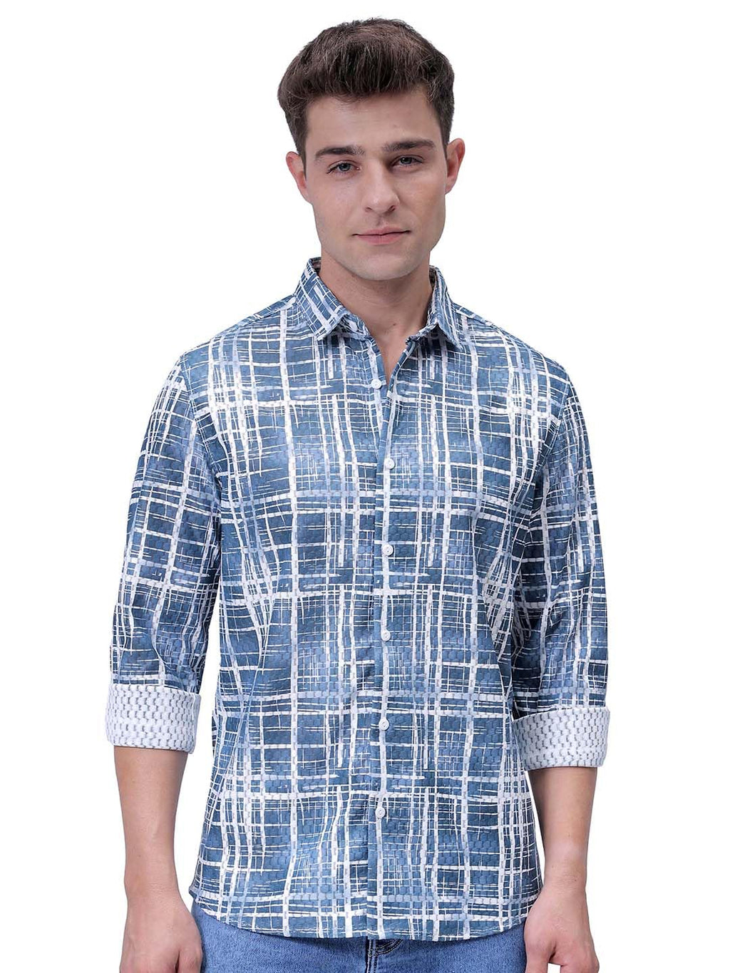 The Indian Garage Co Mens Checkered Relaxed Fit Shirt