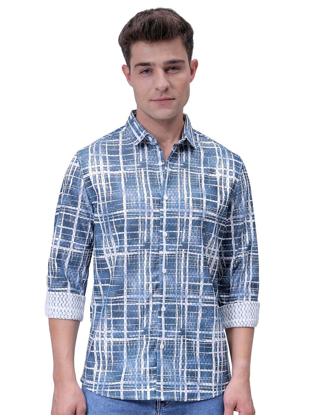 The Indian Garage Co Mens Checkered Relaxed Fit Shirt