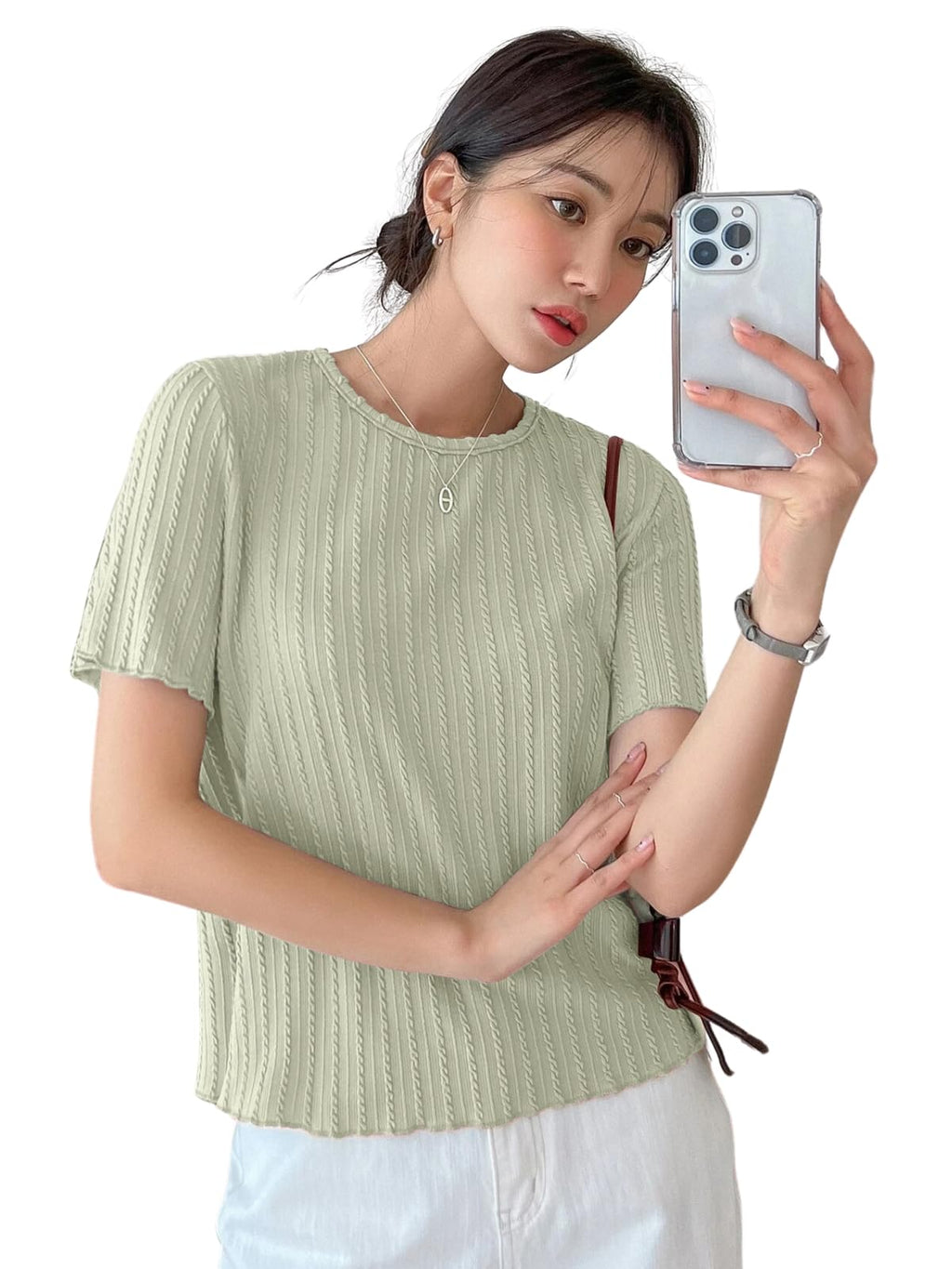 Greciilooks WomenS Fashion Tops  Crop Top, Loose Fit Oversized Shirts & Stylish Korean Tank Tops For Summer Wear