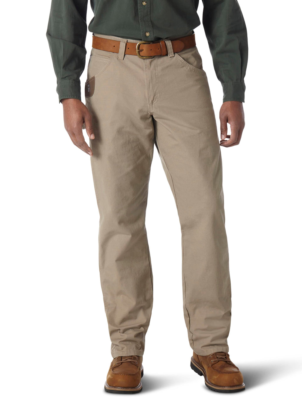 Wrangler Riggs Workwear mens Ripstop Carpenter jeans, Dark Khaki, 44W x 30L US