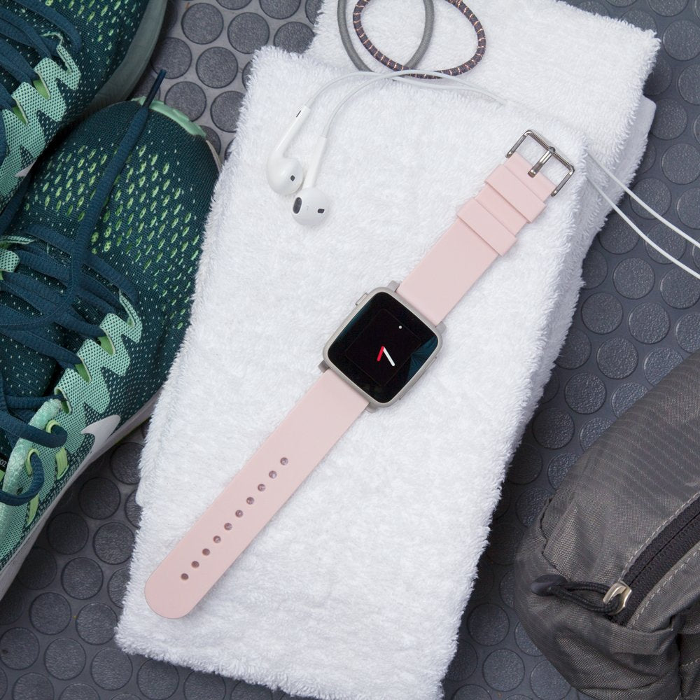 Archer Watch Straps - Silicone Quick Release Soft Rubber Replacement Watch Bands (Pale Rose, 16mm)