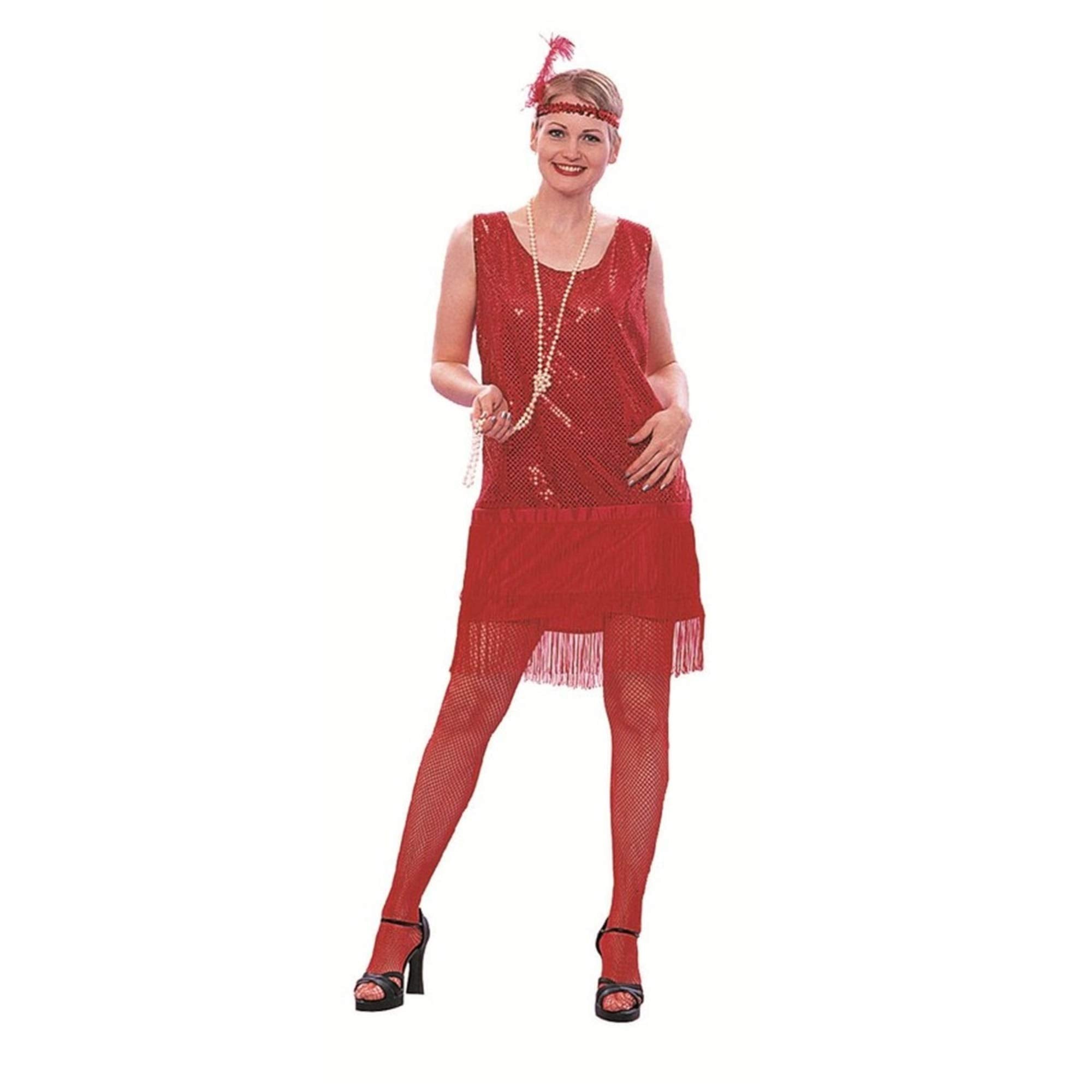 WomenSequin Flapper Silver O/S