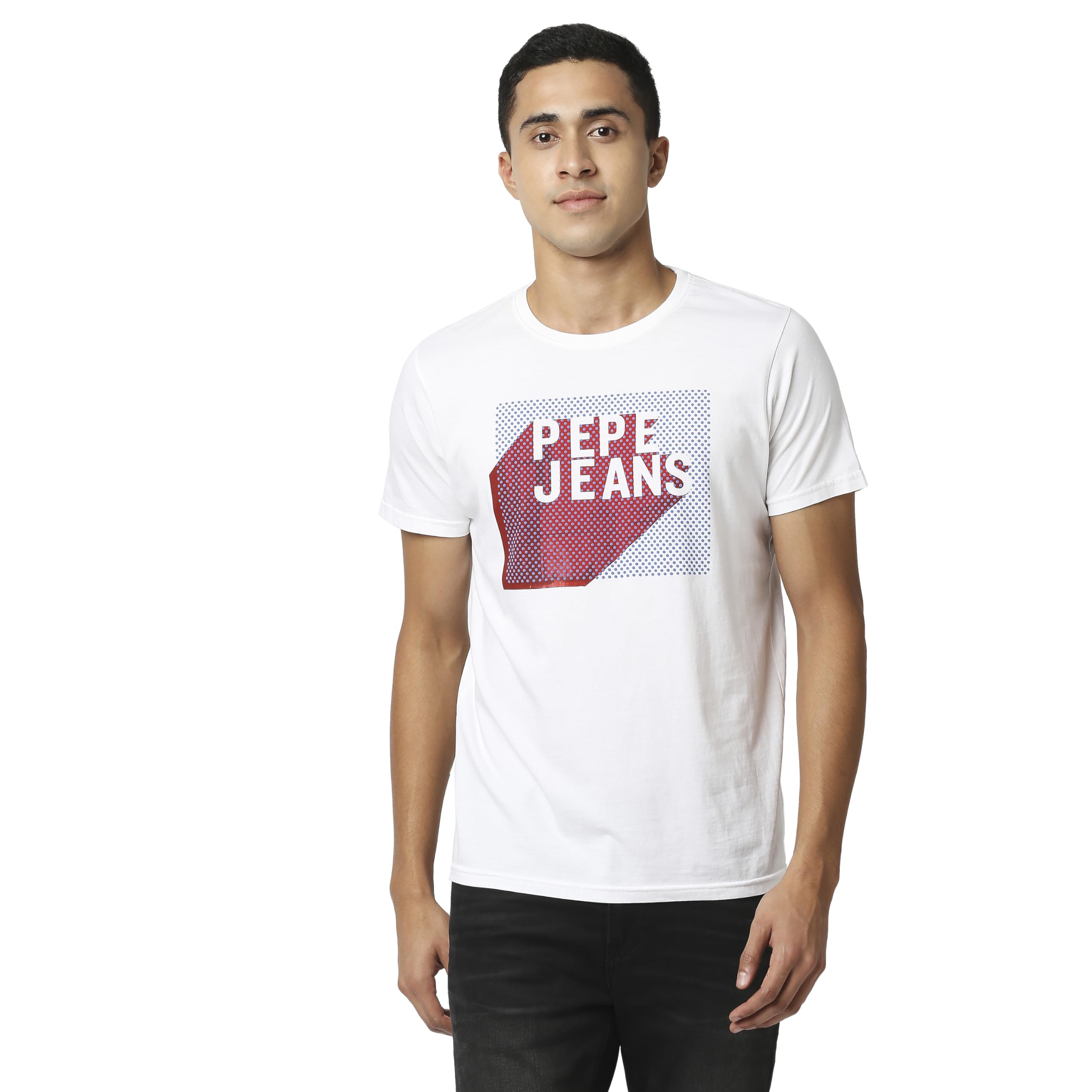 Pepe Jeans MenS Fitted T-Shirt (Pm508841_White Xl)