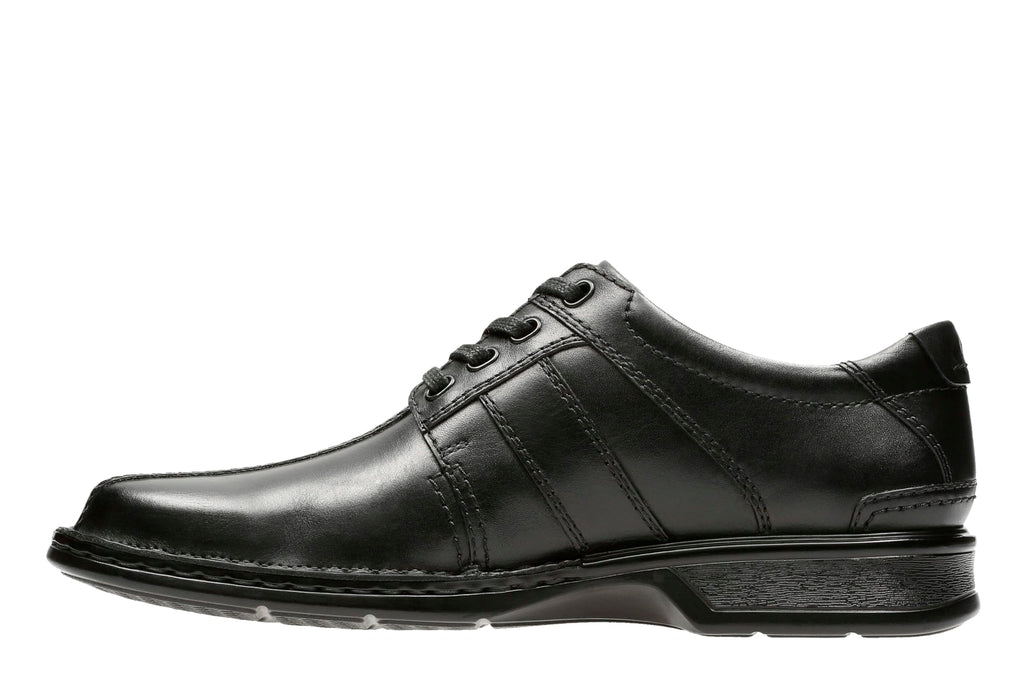 Clarks Men's Touareg Vibe Oxford, Black Leather, 9.5 Wide
