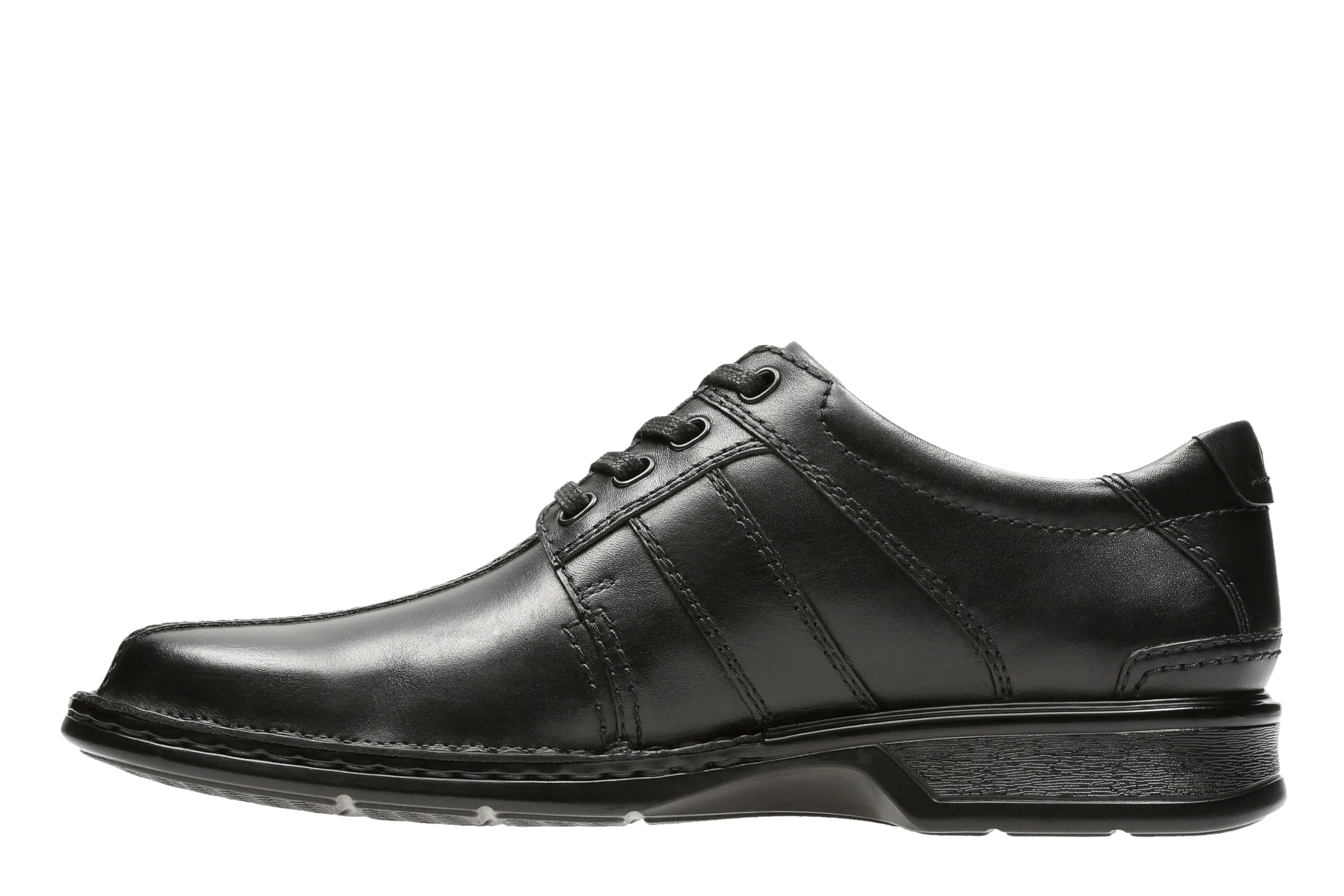 Clarks Men's Touareg Vibe Oxford, Black Leather, 9.5 Wide
