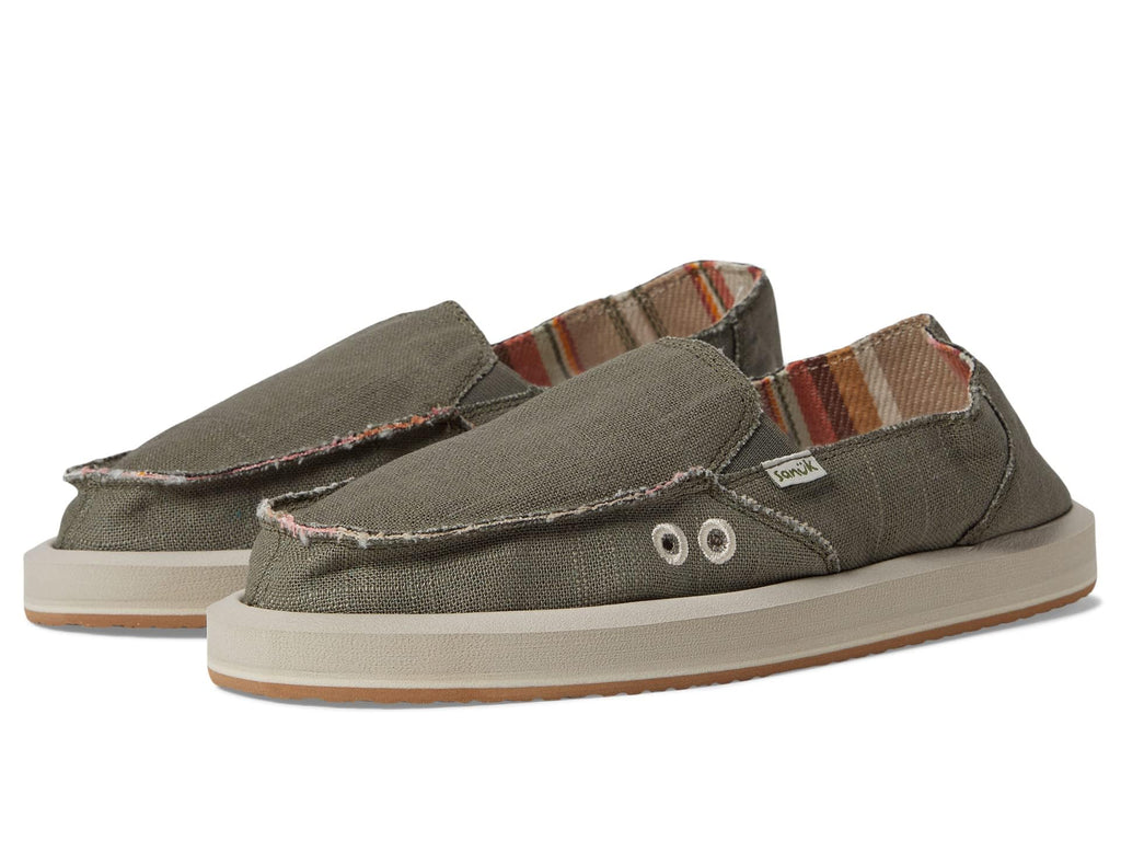 Sanuk Donna Soft Top Hemp Smokey Olive 9 B (M)