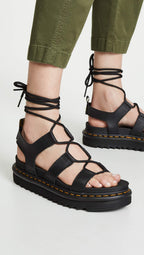 Dr. Martens Women's Nartilla Sandal, Black, 6