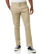 Dickies mens Skinny Straight-fit work utility pants, Desert Sand, 28W x 30L US