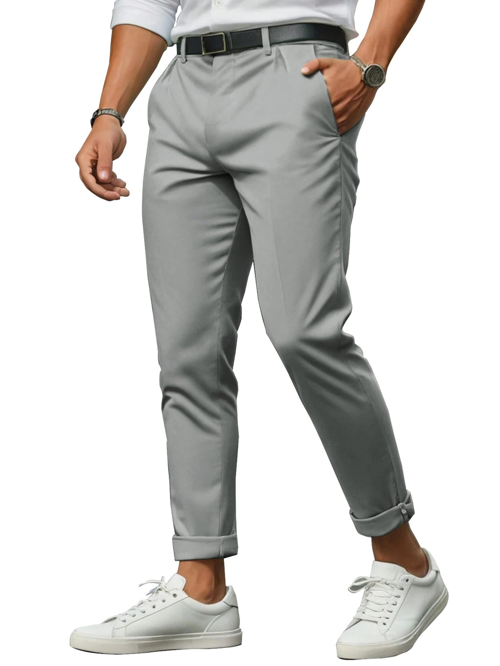 Noble Monk Formal Pants For Men | Stylish Regular Fit MenS Wear Trousers For Office Or Party | Solid Formal Regular Fit Trouser
