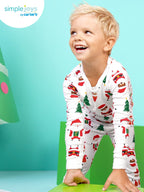 Simple Joys by Carter's Unisex Kids' 3-Piece Snug-Fit Cotton Christmas Pajama Set, Santa, 5