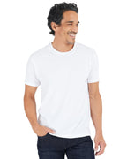 True Classic Tees | Premium Fitted Men's T-Shirt | Crew Neck | White Tee Single | Medium