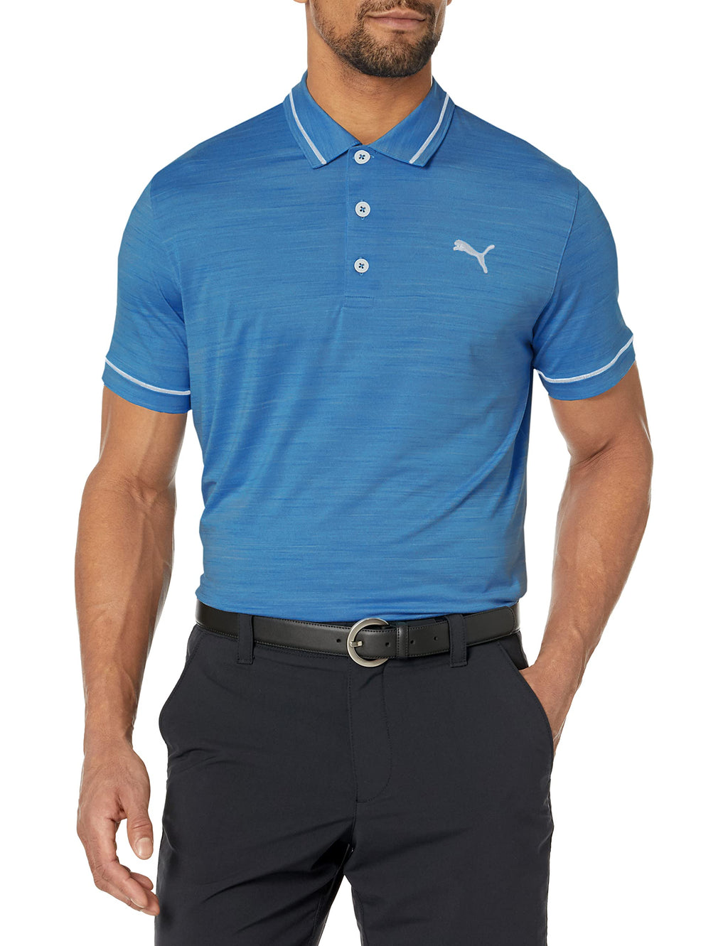 Mens cloudspun Monarch Polo - PMA BLK HT H RS - S(D0102H7D90P)