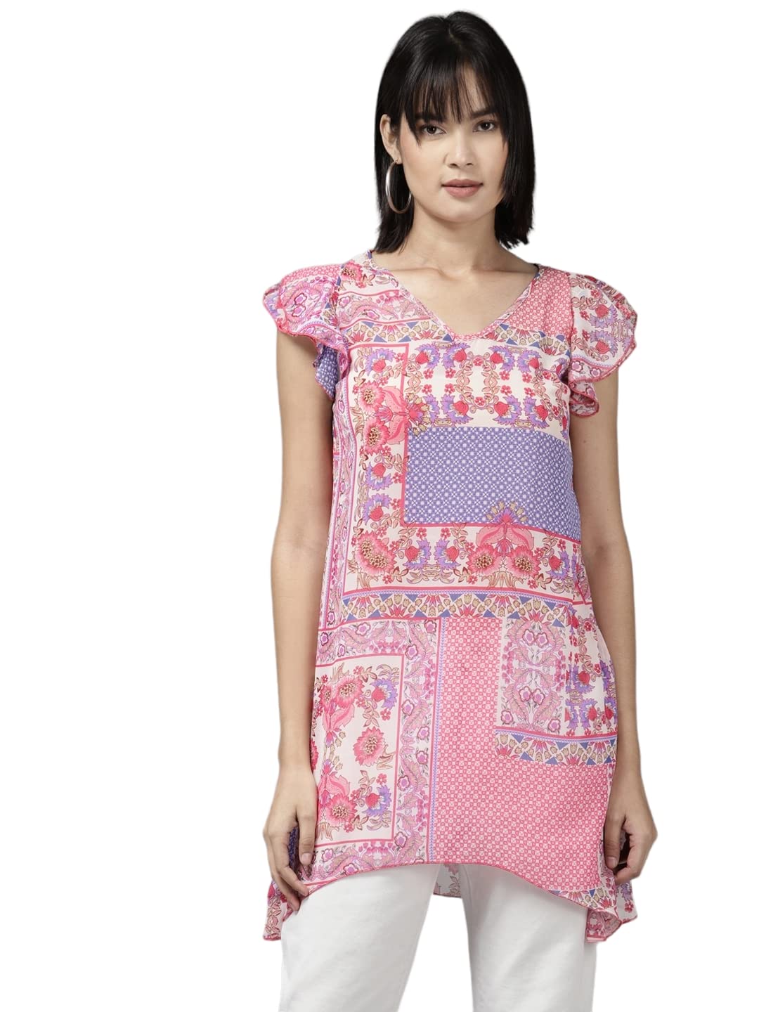 Aarika WomenS Regular Fit Shirt (Tp-W-M-12358_Pink S)