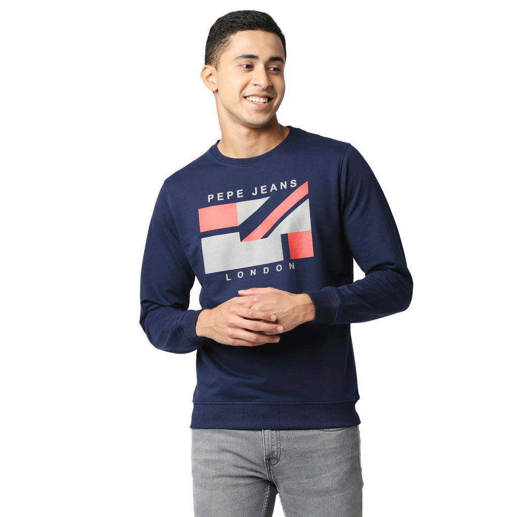 Pepe Jeans Mens Sweatshirt,Navy,L