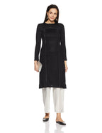 Aurelia Women'S Straight Winter Kurta (17Auk13125-02713_Black_Xs)