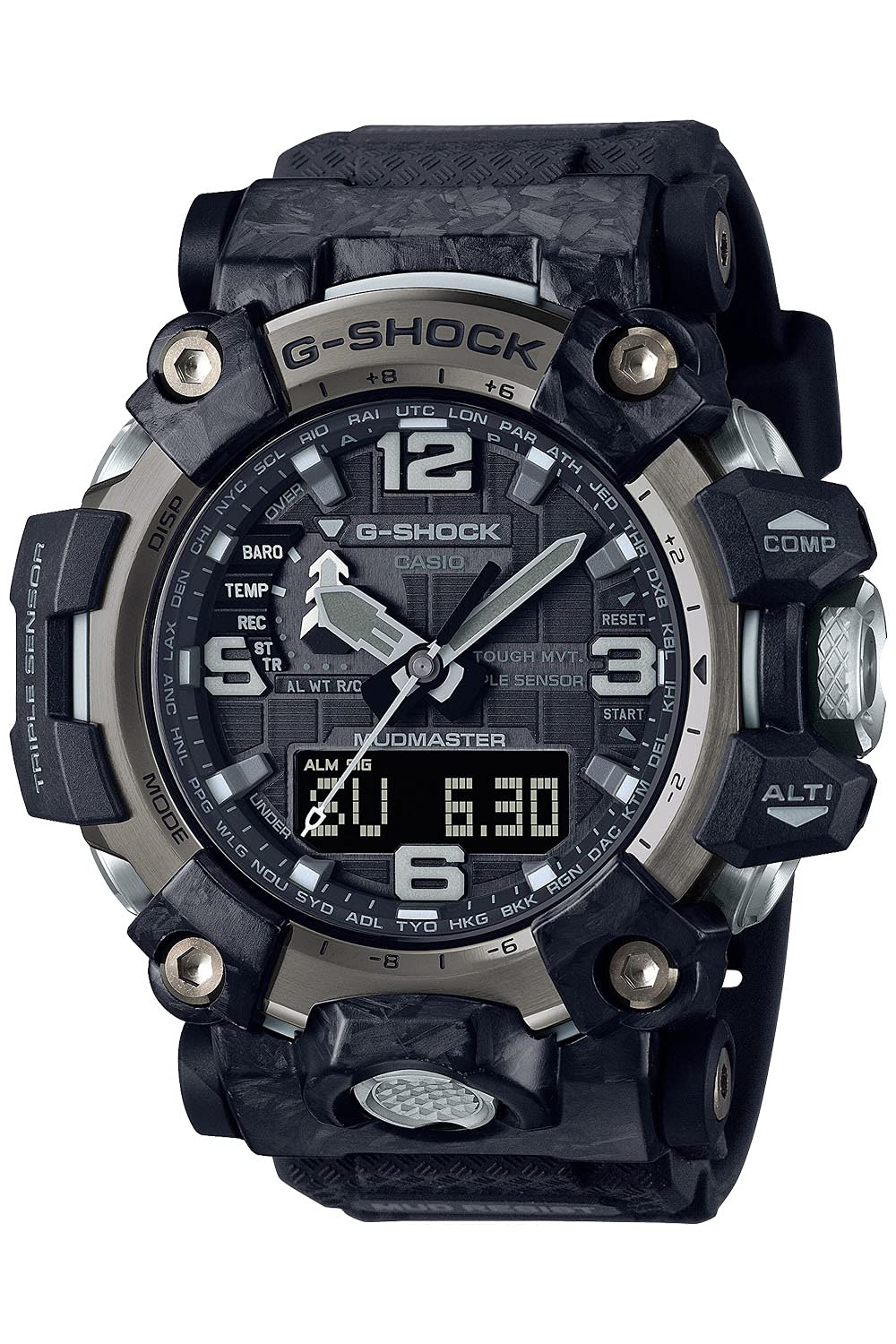 Casio G-Shock Mudmaster Analog Digital Solar Powered GWG-2000-1A1 GWG2000-1A1 200M Men's Watch
