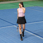 BlissClub Do It All Skorts | Inbuilt Shorts with Pocket with Silicon Lining | Adequate Coverage | Sweat Wicking