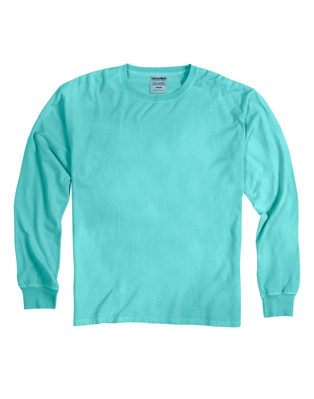 Unisex garment-Dyed Long-Sleeve T-Shirt - BLAcK - S(D0102H7DE28)