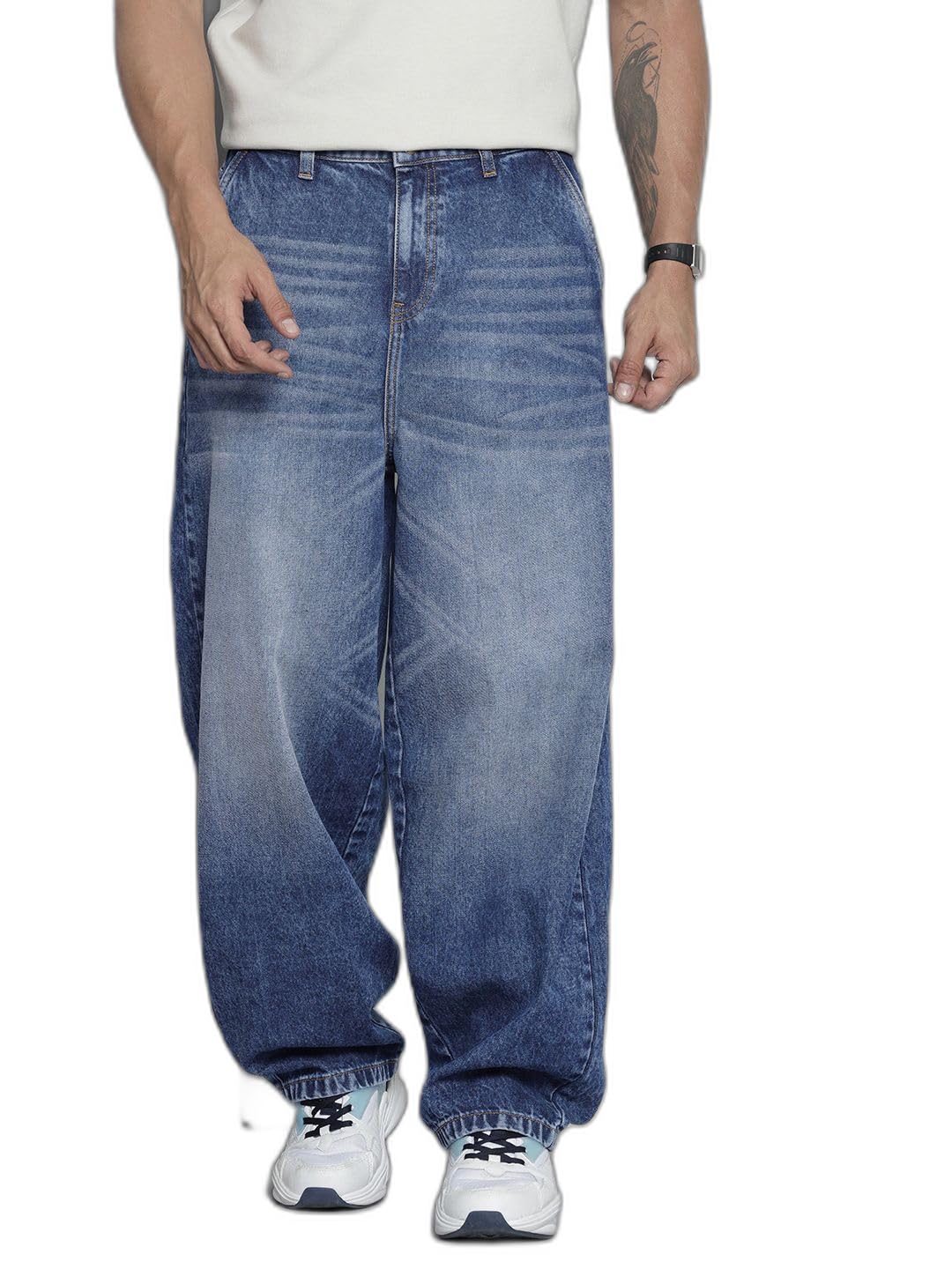 The Indian Garage Co Mens Baggy Jeans