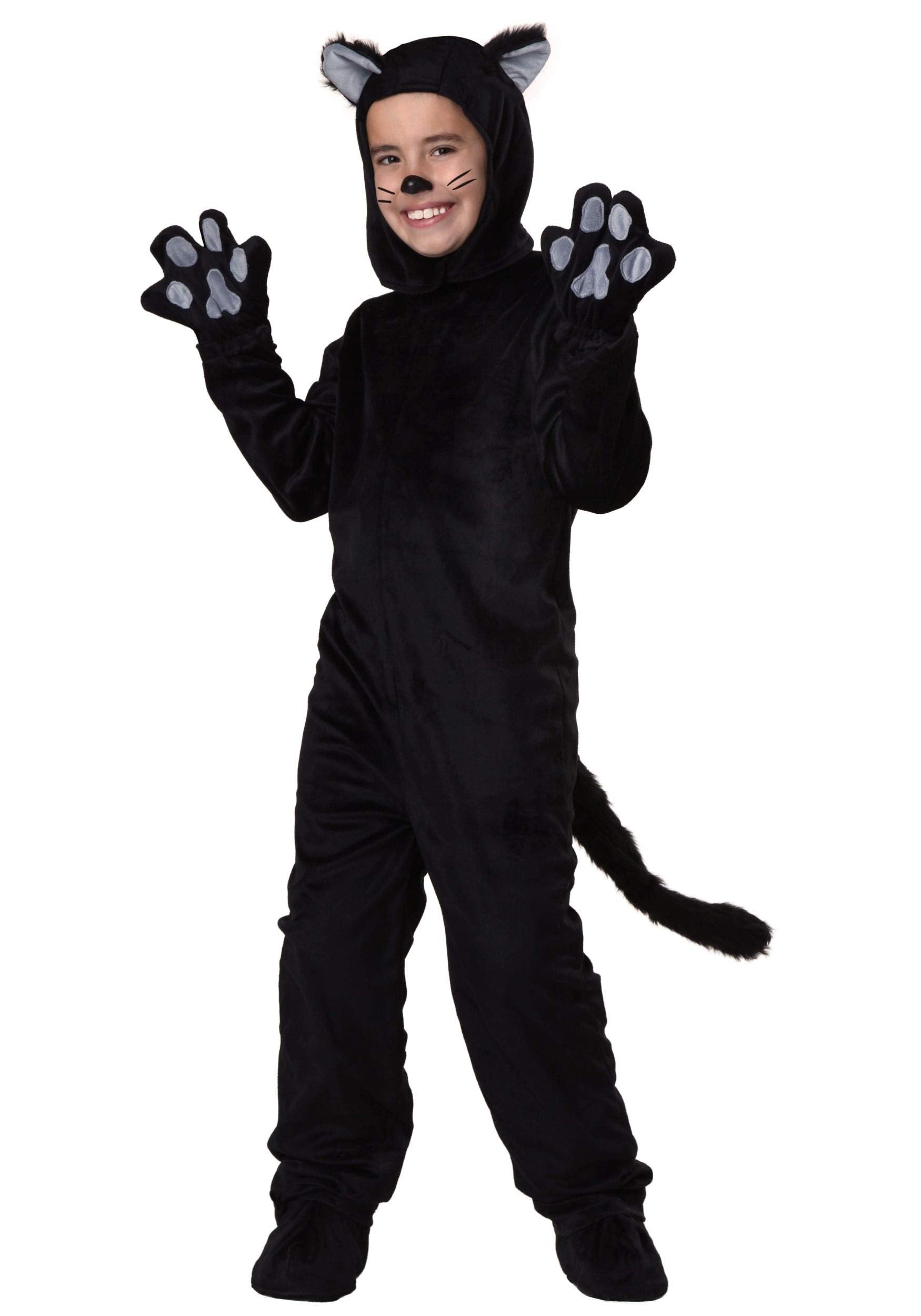 Black Cat Costume Kids Classic Halloween Costume - M