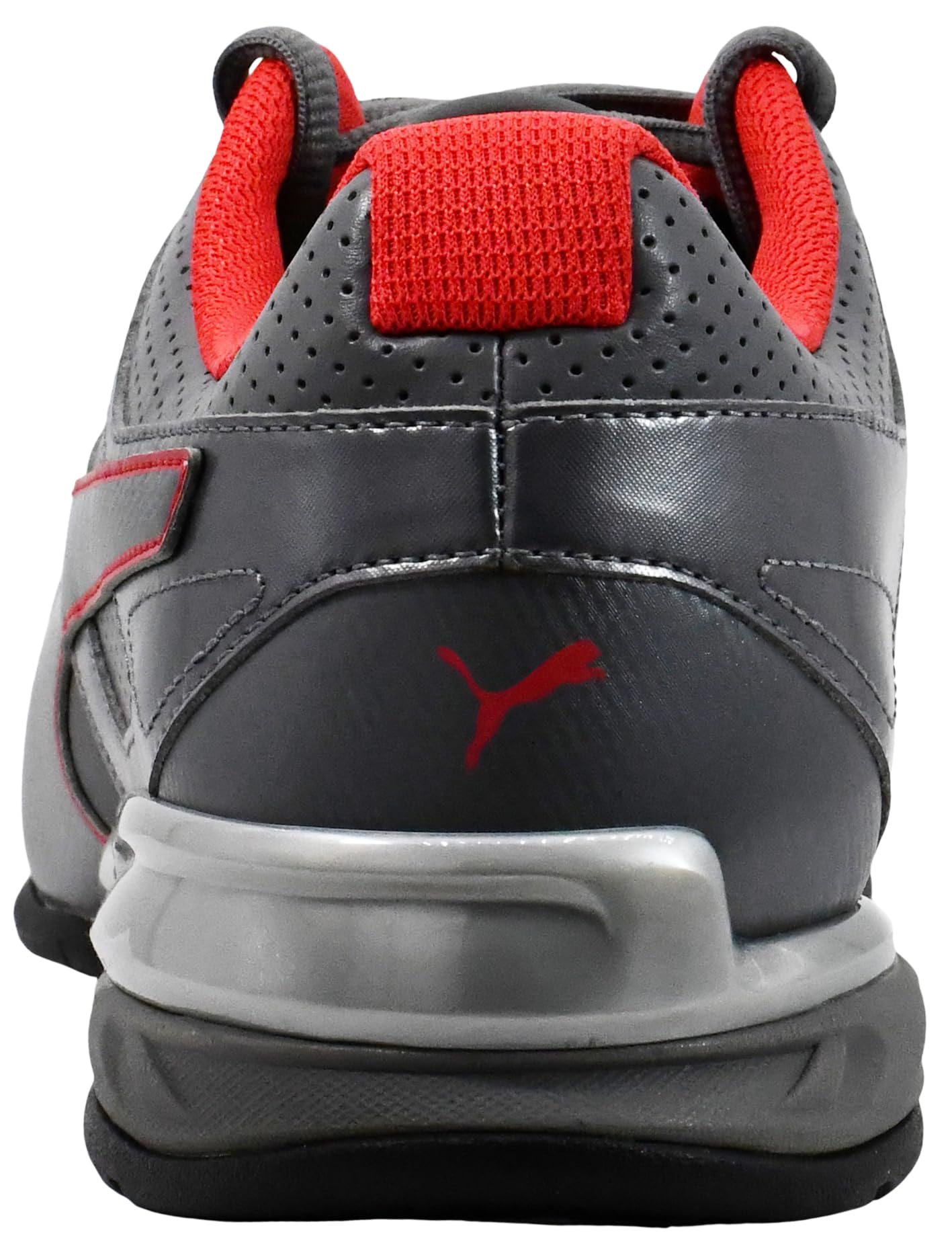 PUMA Men's Tazon 6 FM Shoes, Quiet Shade/High Risk Red, 8.5 M