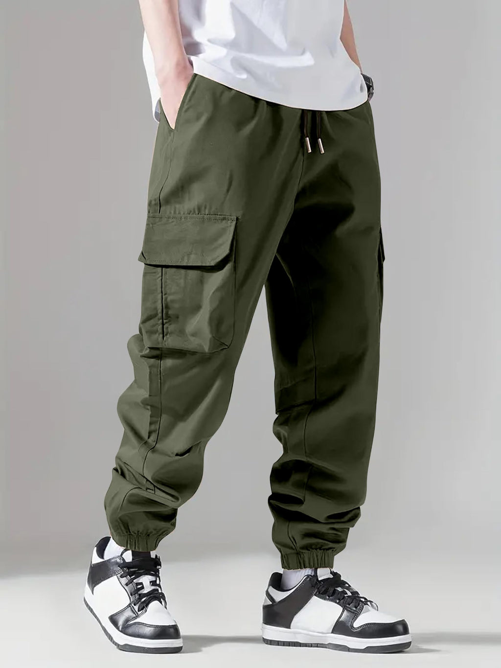 IndoPrimo Men Cargo || Men Cargo Pants || Men Cargo Pants Cotton || Cargos for Men || Men Cargo Trouser (in, Alpha, L, Regular,