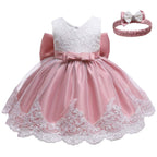 NSSMWTTC Baby Girl Ball Gown Dress Infant Birthday Party Christmas New Year Dresses Toddler Christmas