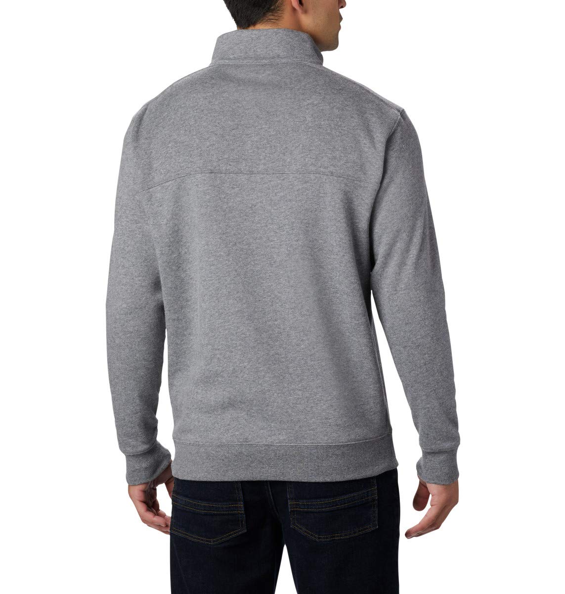 columbia Mens Hart Mountain II Half Zip Jacket, charcoal Heather, Medium