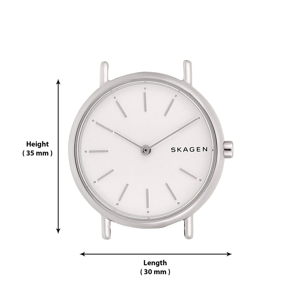 Skagen Women's Signatur Lille Two-Hand Silver Stainless Steel Mesh Band Watch (Model: SKW2692)