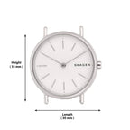 Skagen Women's Signatur Lille Two-Hand Silver Stainless Steel Mesh Band Watch (Model: SKW2692)