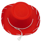 4E's Novelty Child Red Cowgirl Hat for Toddlers & Kids 3-6, for Halloween Jessie Inspired Costume, Felt Cowboy Hat Child Size fo