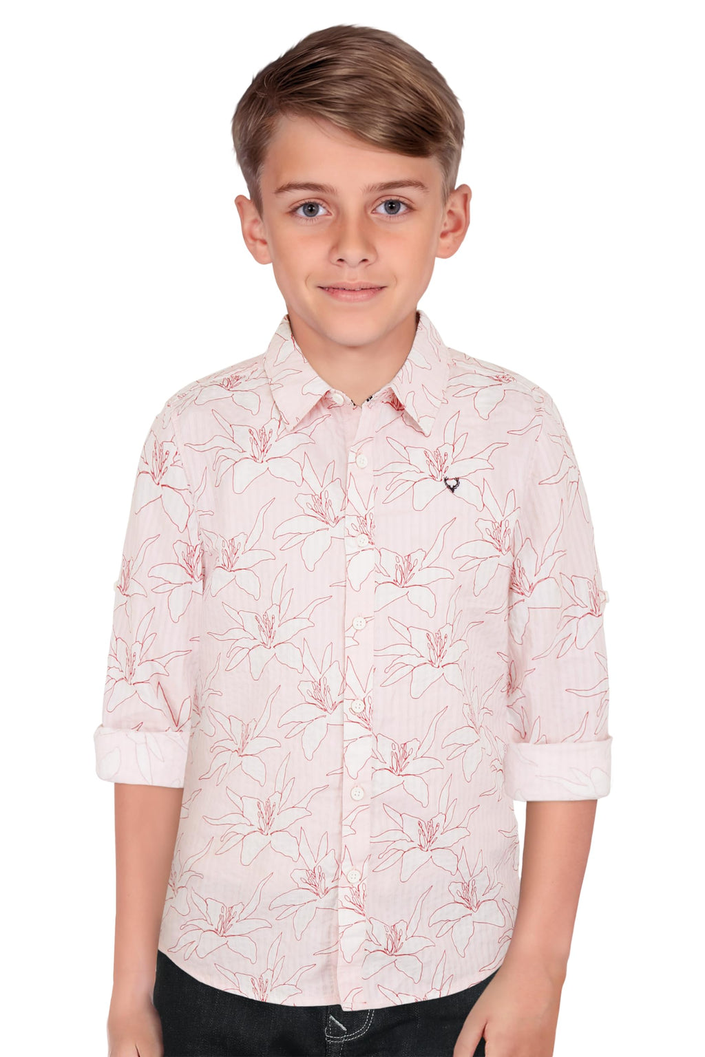 Allen Solly Boys Slim Fit Printed Casual Hoodie