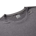 32 DEGREES Mens Cool Solid Crew Neck Tee Shirt, Dark Grey Heather, Size Medium