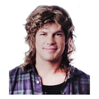 Hipster Mullet MIxed Mixed Blonde costume Wig