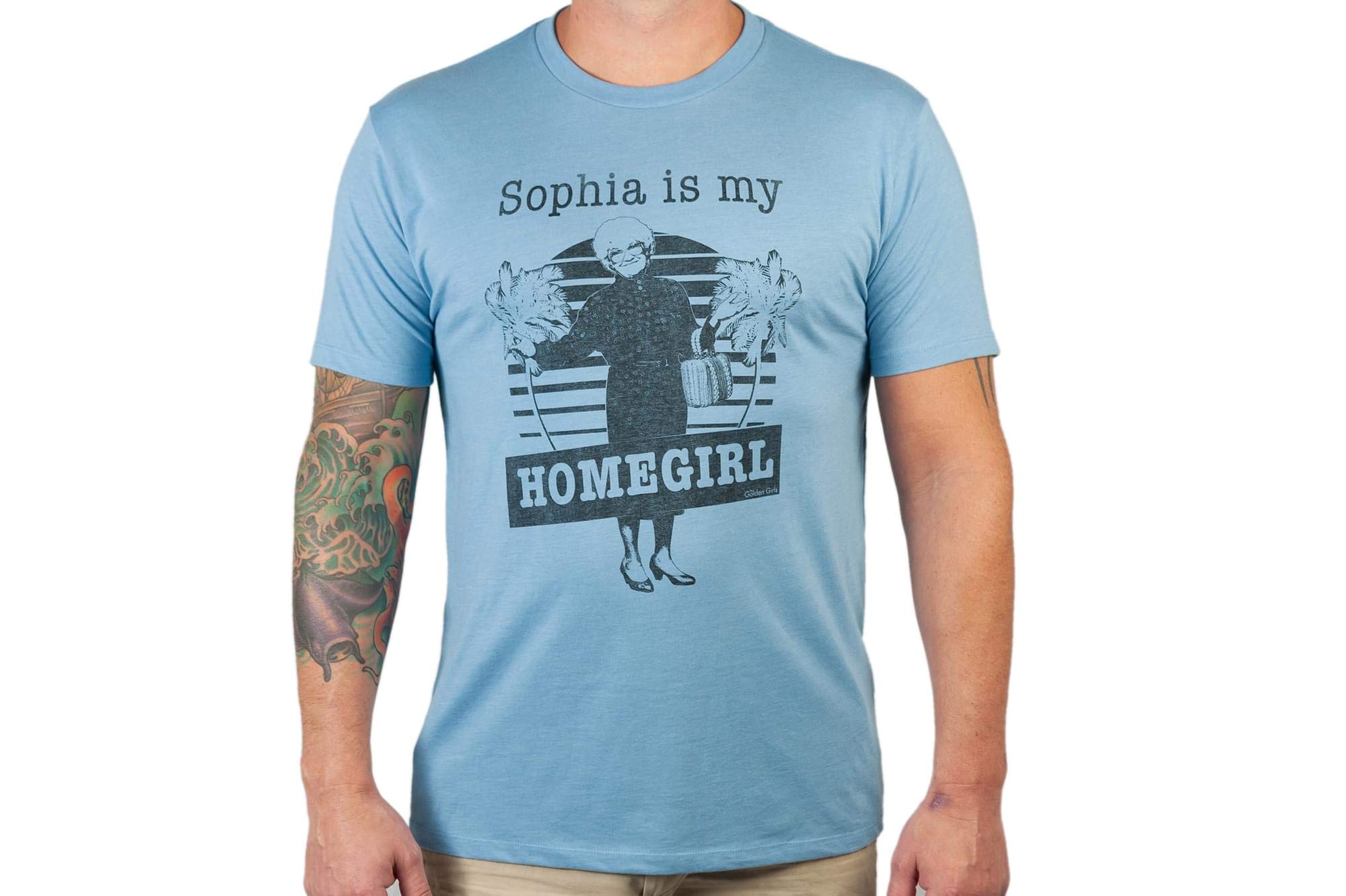 The Golden Girls 'Sophia is My Homegirl' Men's T-Shirt Light Blue | Medium