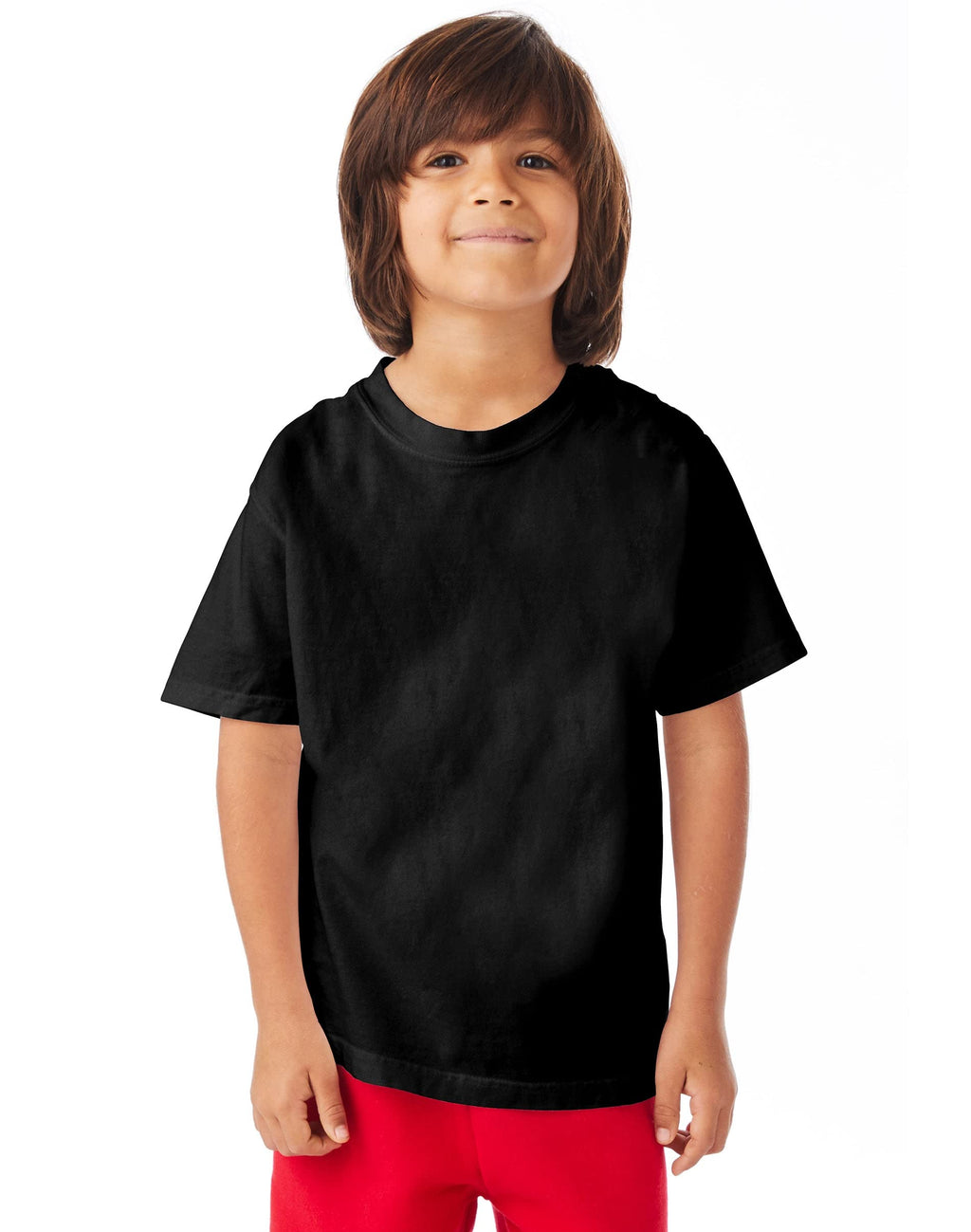 Youth garment-Dyed T-Shirt - BLAcK - XS(D0102H7DX1T)