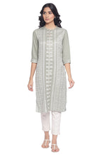 W For Woman Women'S Viscose Regular Kurta (21Auw13687-311553_Green_14)