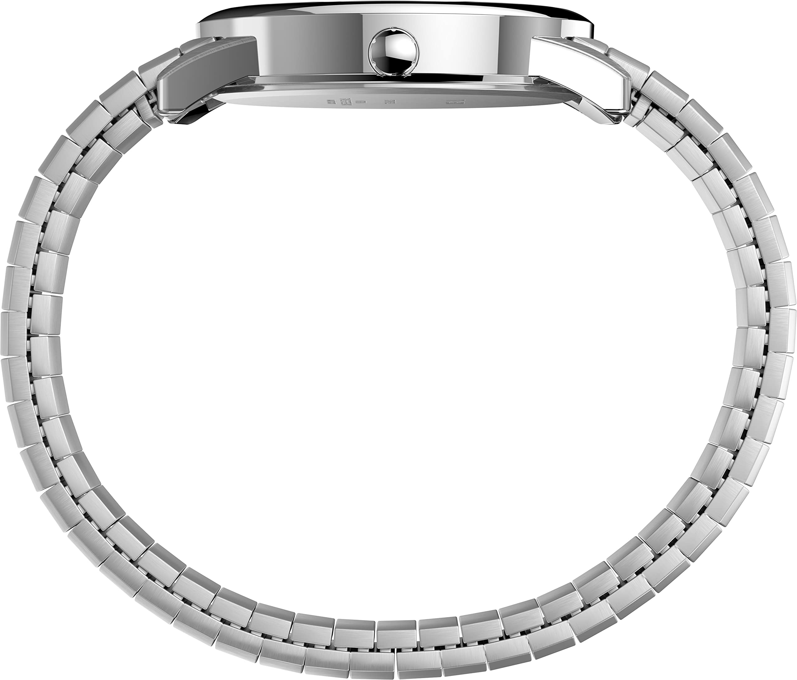 Timex Men's Easy Reader 35mm Watch - Silver-Tone Case White Dial with Silver-Tone Tapered Expansion Band