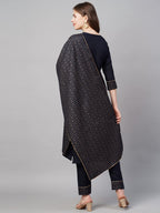 Anni Designer Women'S Cotton Straight Kurta With Pant & Dupatta (Kptd-Cot-10069)