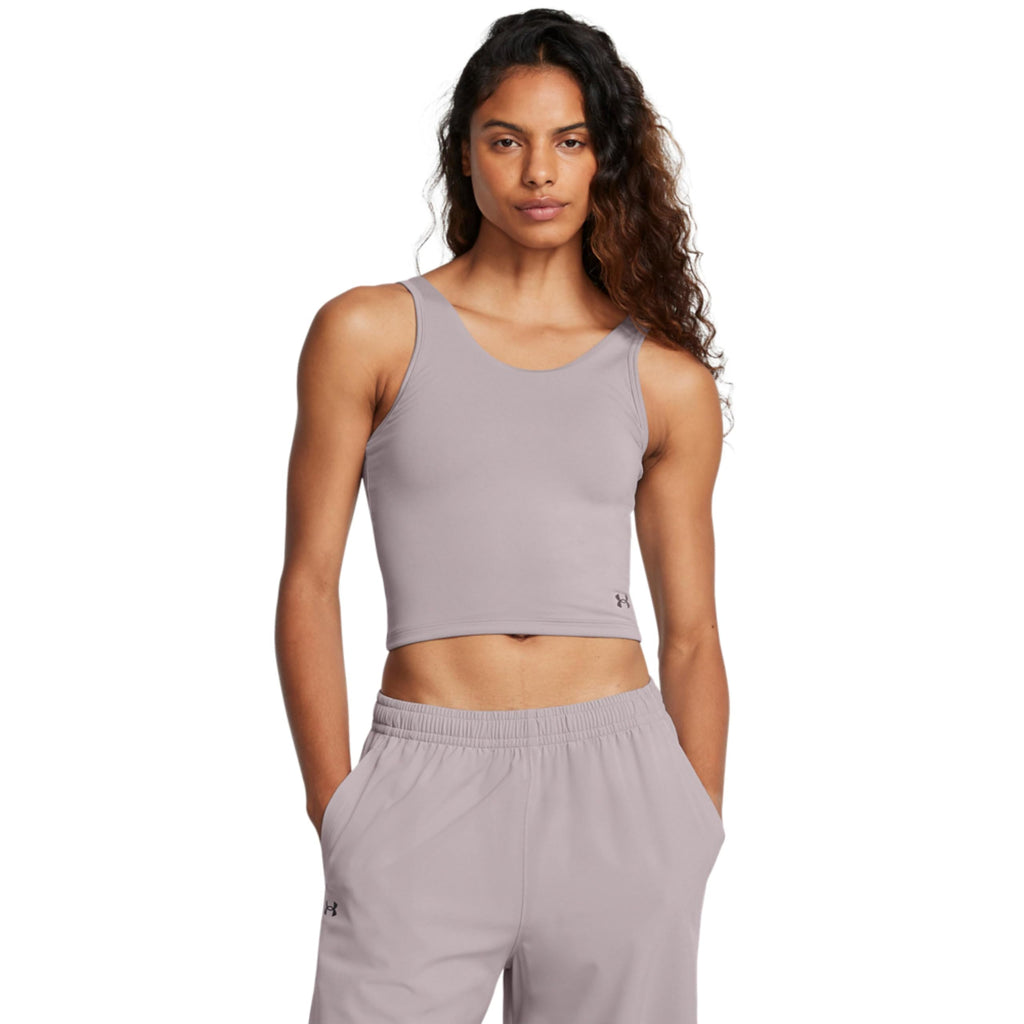 Under Armour Womens Motion Tank Top, (016) Tetra Gray / / Ash Taupe, X-Small