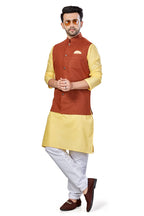 Be Active MenS Solid Linen Blend Kurta Pyjama 3 Piece Set || Men Kurta Pajama With Modi Jacket || Kurta Pajama Nehru Jacket For