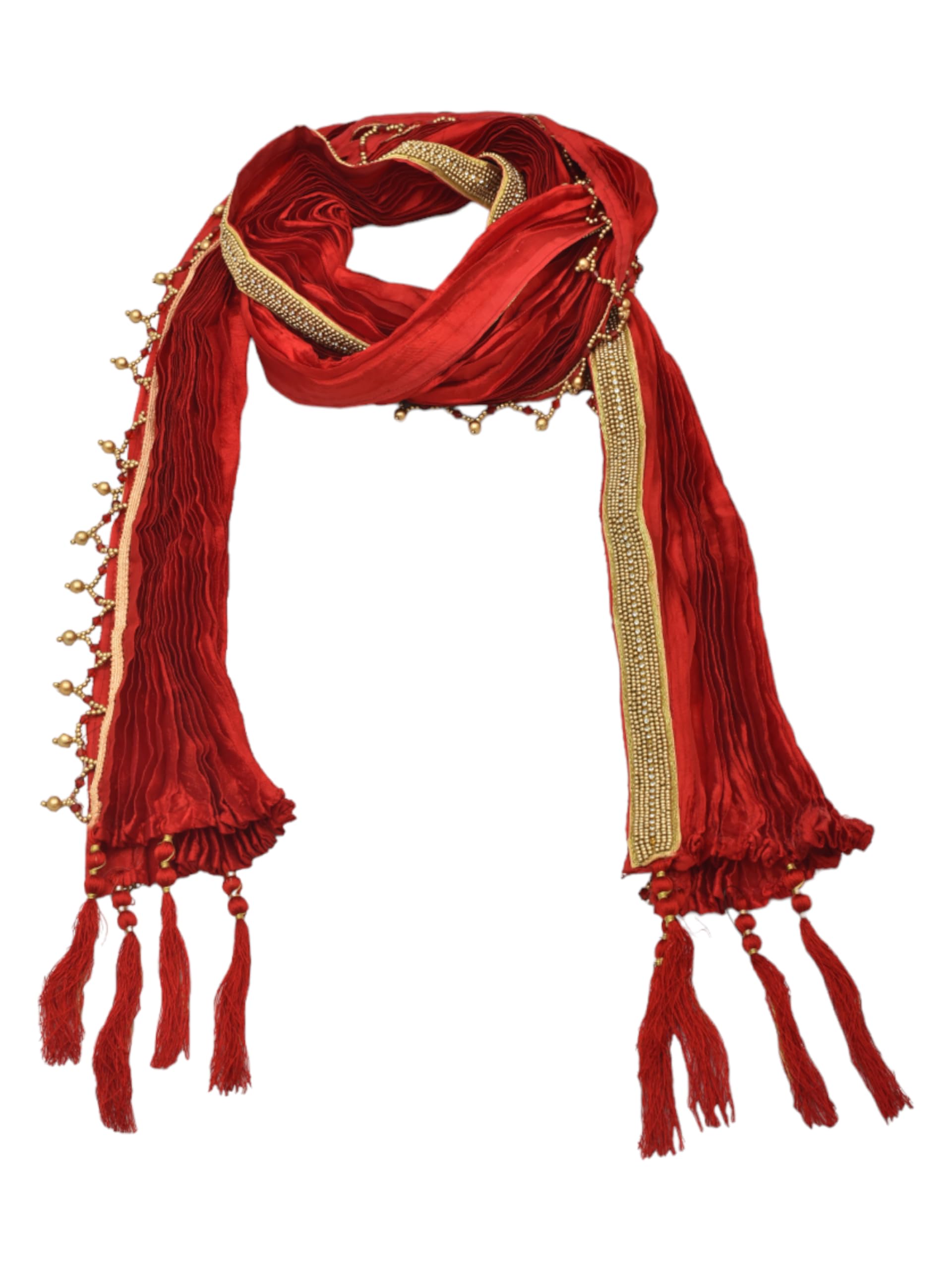 Manyavar Graceful Maroon Dupatta